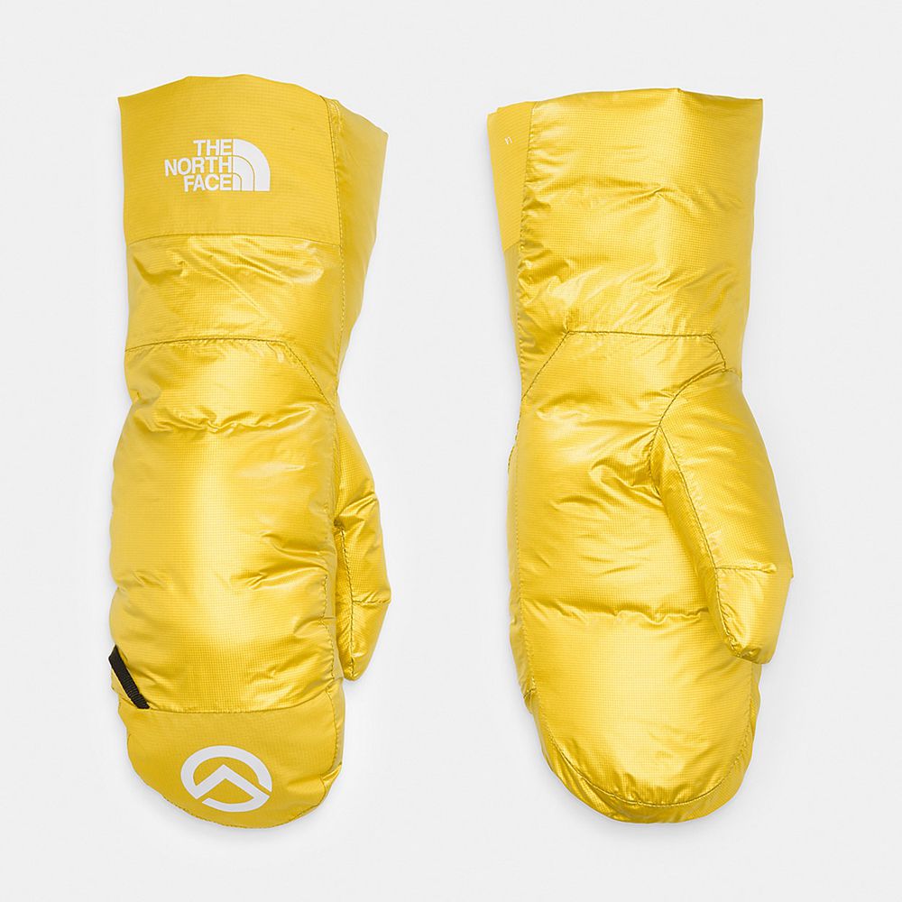 The North Face Mittens Mens Australia - The North Face Amk L4 100O-Fill Prodown™ Yellow Mountain (CT